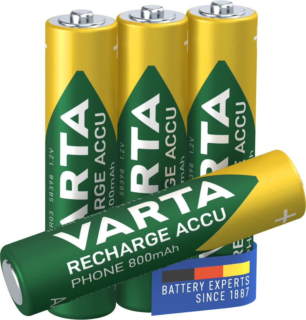 Varta Rechargable Accu AAA type Batteri till generelt brug (uppladdningsbar) 800mAh 4