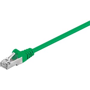 goobay CAT 5e Foldet uskärmet snoet par (F/UTP) 25cm Patchkabel grön