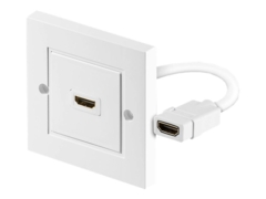 goobay HDMI vägplade vit
