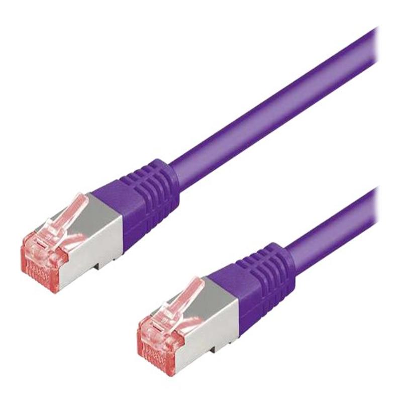 goobay CAT 6 Pairs in metal foil = PiMF (ledningspar i afskärmende film) 2m Netvärkskabel vit