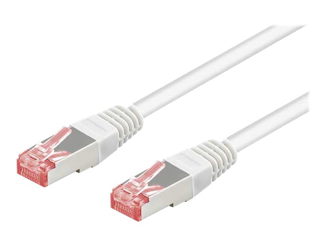 goobay CAT 6 Pairs in metal foil = PiMF (ledningspar i afskärmende film) 5m Netvärkskabel vit