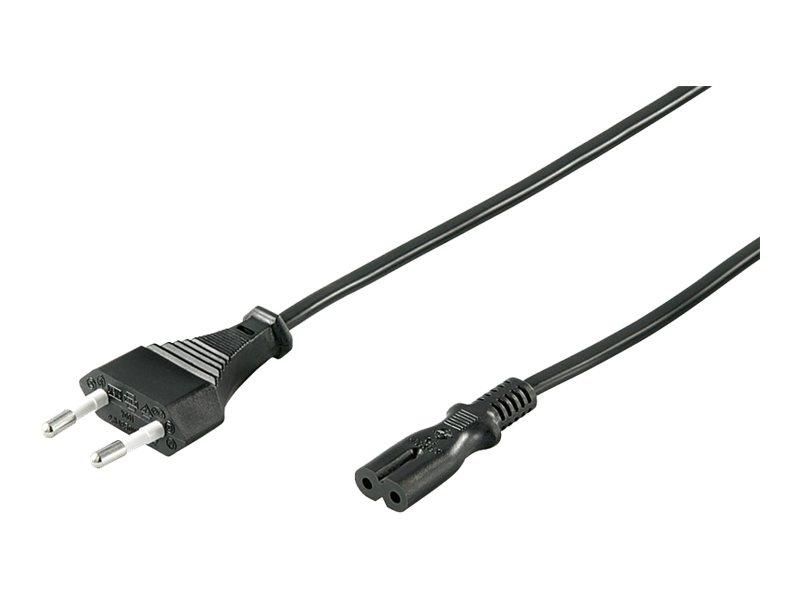 Goobay Powerkabel (8-talsstik) 3m svart
