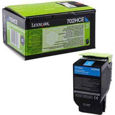 Lexmark 702HCE Cyan 3000 sidor Toner 70C2HCE