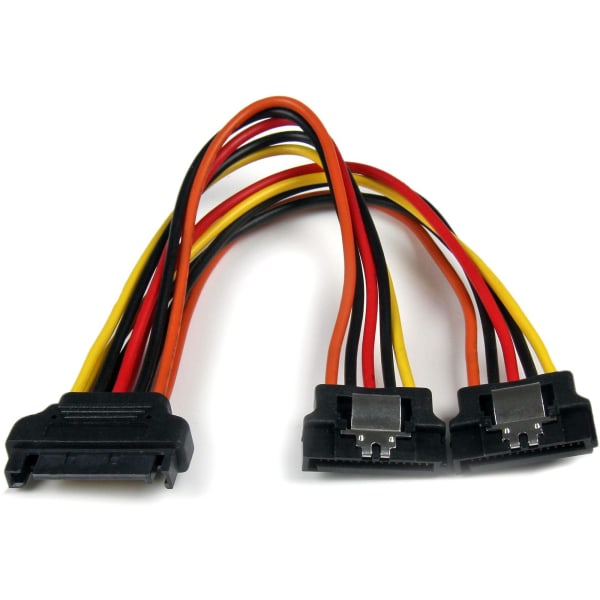 StarTech.com 6in Latching SATA Power Y Splitter Cable Adapter - M/F - 6 inch Serial ATA Power Cable Splitter - SATA Power Y Cable Adapter Ström-splitter 15.24cm