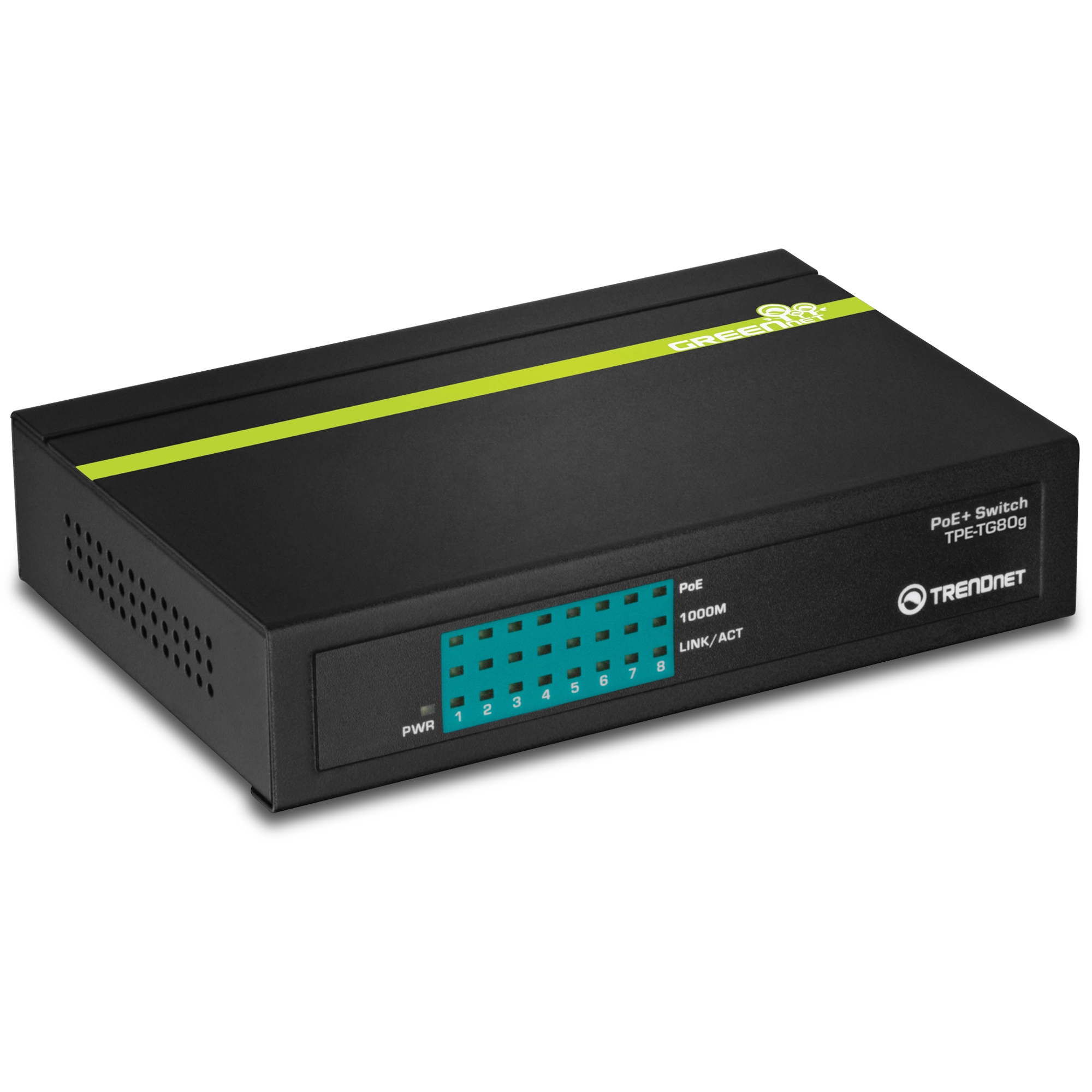TRENDnet TPE TG80G GREENnet Switch 8-porte Gigabit PoE+