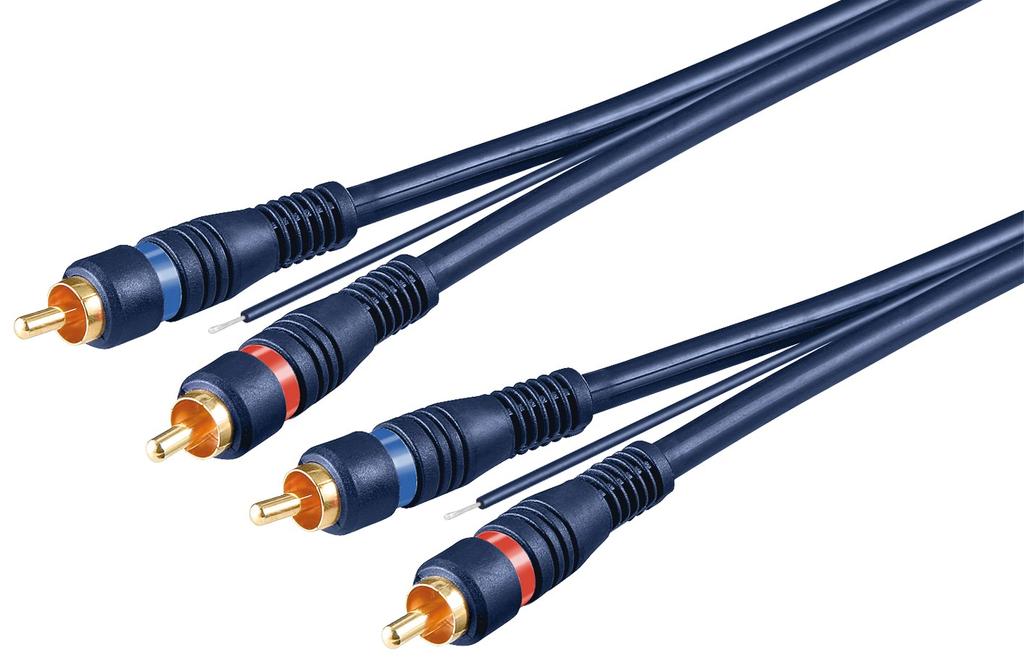goobay Audiokabel Blå