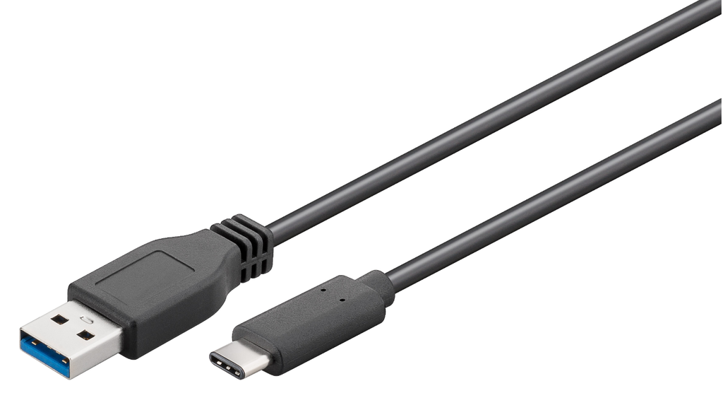 goobay USB-kabel 3m svart