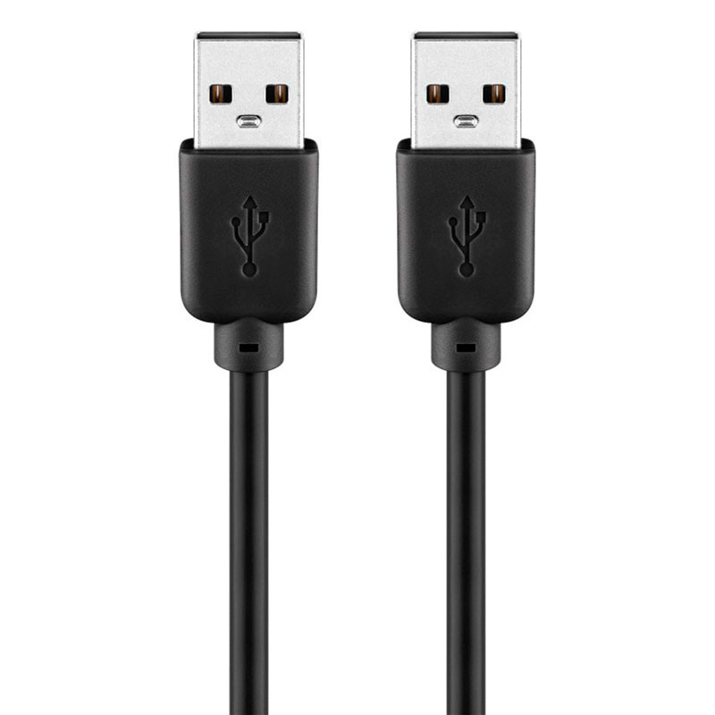 goobay USB förlängningskabel 1.8m svart