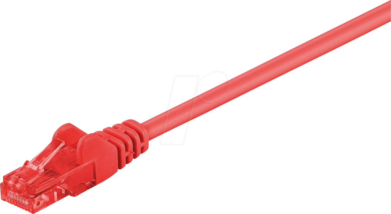 Goobay CAT 6 U/UTP CCA 0,25m Red
