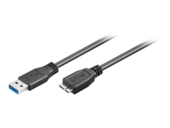 goobay USB-kabel 50cm svart