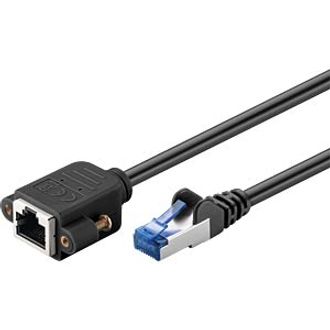goobay CAT 6 U/FTP, PiMF 5m Patchkabel svart