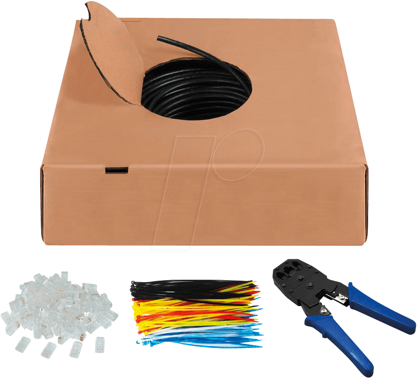 Goobay Outdoor Set CAT 6 U/UTP CCA 305m Black