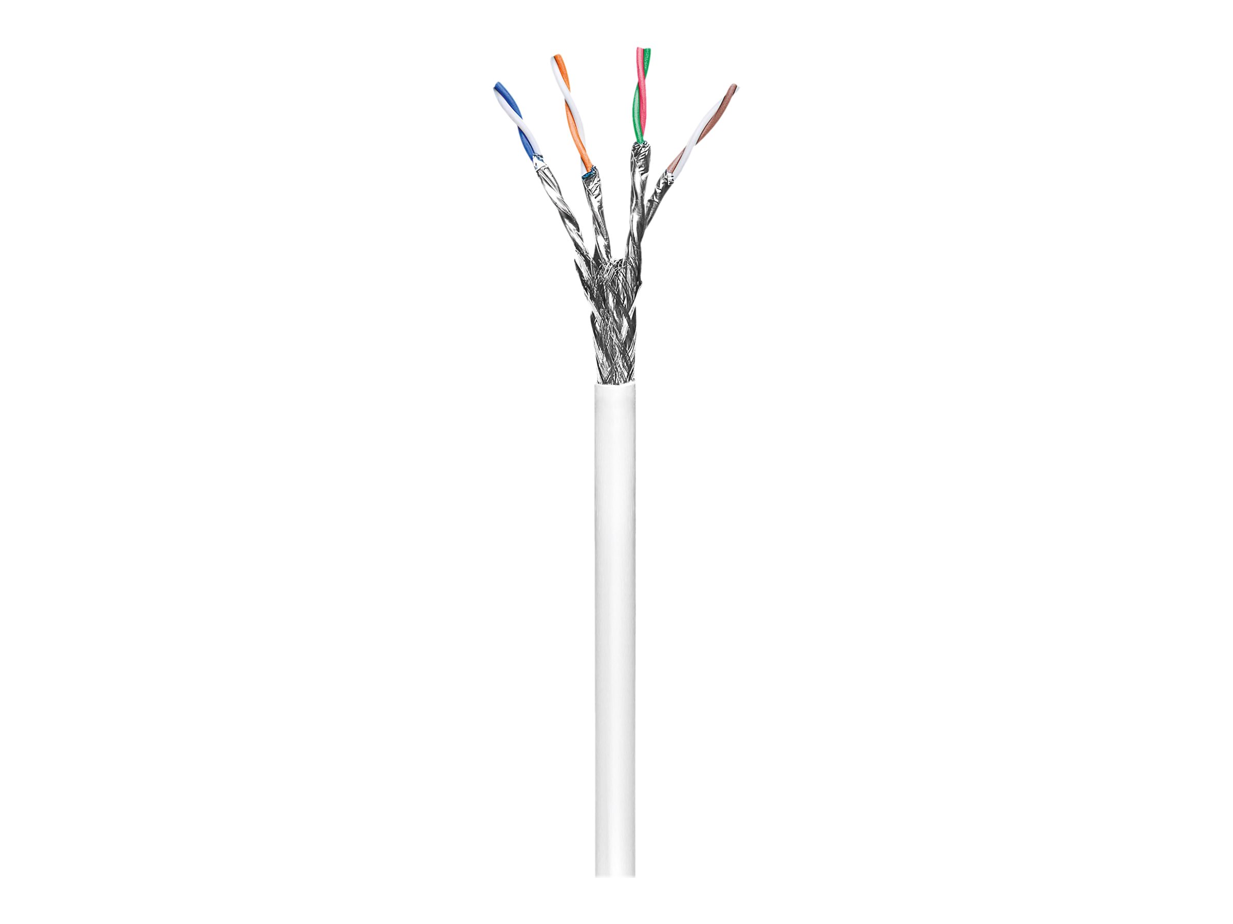 goobay CAT 6 SFTP, PiMF 100m Bulkkabel vit