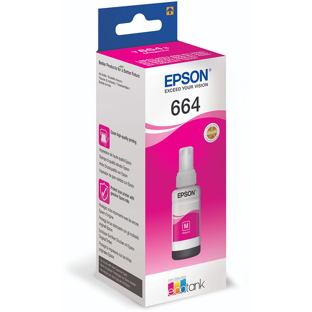 Epson T6643 Magenta Bläkrefill C13T664340