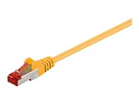wentronic CAT 6 SFTP, PiMF 15cm Patchkabel Yellow