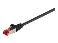 goobay CAT 6 SFTP, PiMF 15cm Patchkabel svart