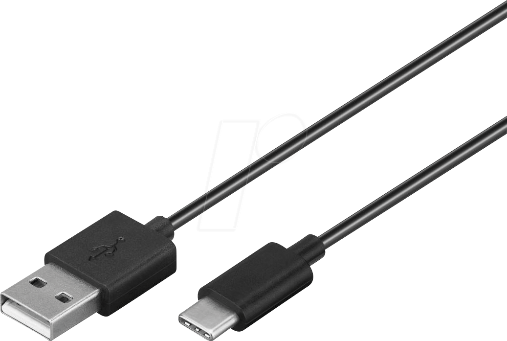 goobay USB Type-C kabel 1m svart