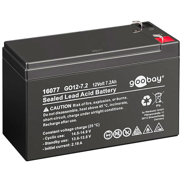 goobay GO12-7.2 Batteri Blysyre 7.2Ah