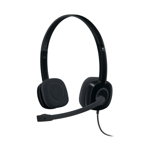 Logitech Stereo H151 Kablet hörlurar svart