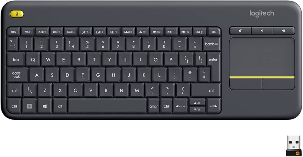Logitech Wireless Touch Keyboard K400 Plus tangentbord trådlös US International