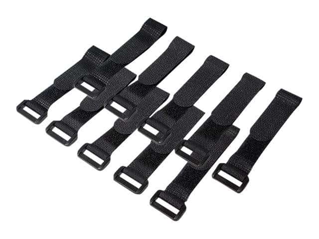 LogiLink Wire Strap Set with Velcro 15cm svart