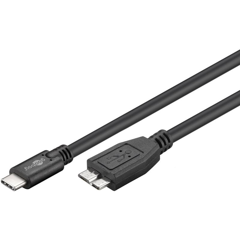 goobay USB Type-C kabel 60cm svart