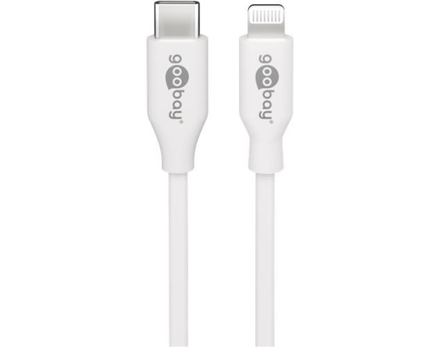 Goobay Lightning-kabel 1m vit MFi