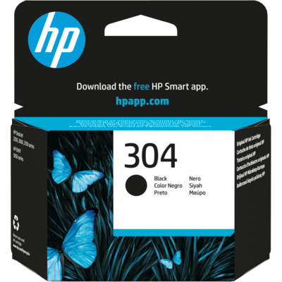 HP 304 svart 120 sidor bläck N9K06AE
