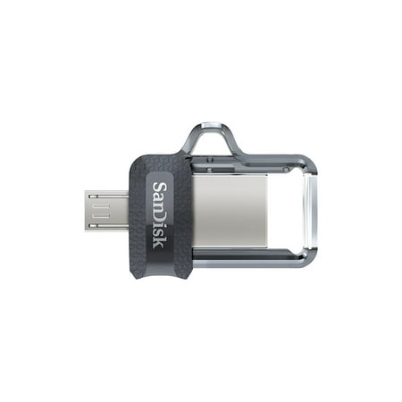 SanDisk Ultra Dual 32GB USB 3.0 / micro USB USB stick svart Silver