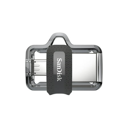 SanDisk Ultra Dual 64GB USB 3.0 / micro USB USB stick svart Silver