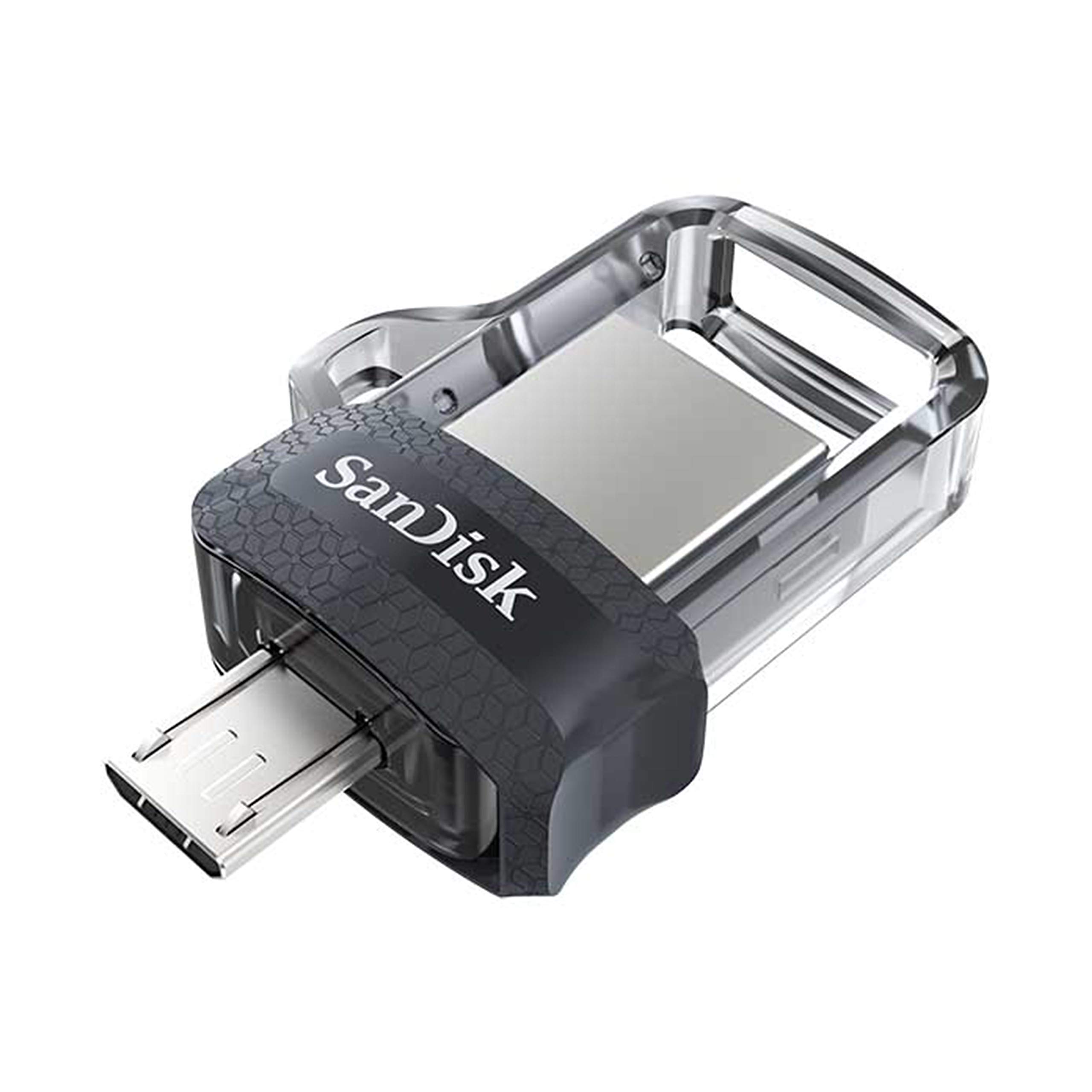 SanDisk Ultra Dual 128GB USB 3.0 / micro USB USB stick svart Silver