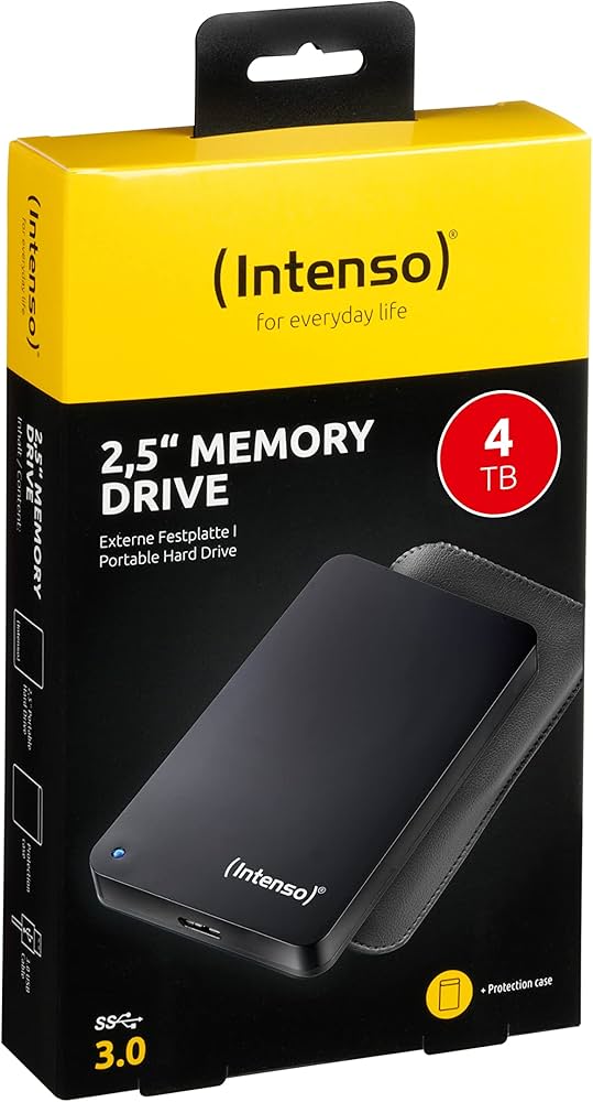 Intenso hårddisk Memory Case 4TB 2.5 USB 3.0 5400rpm