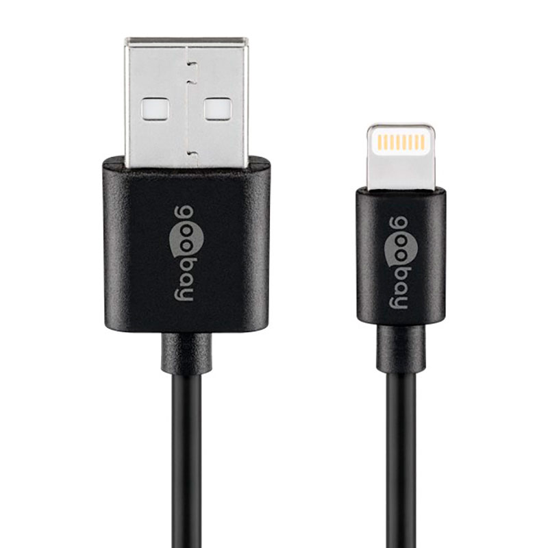 Goobay Lightning-kabel 2m vit MFi