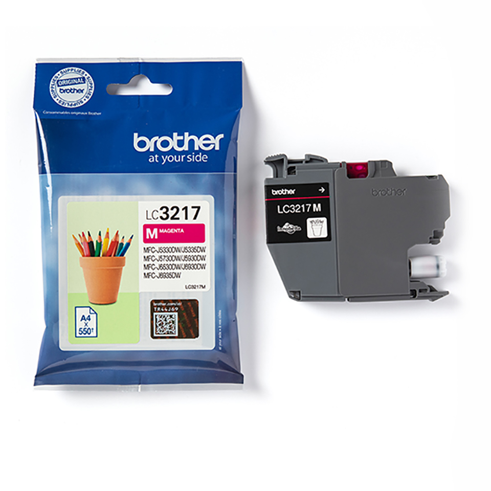 Brother LC 3217M Magenta 550 sidor bläck