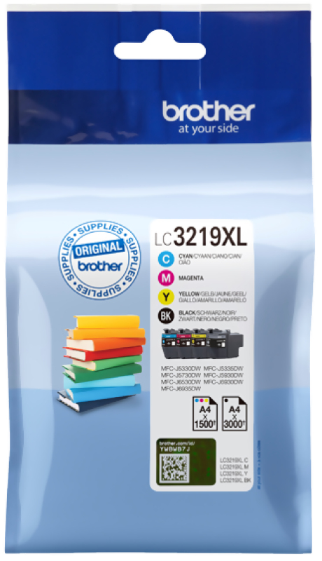 Brother LC 3219XL Value Pack svart Gul Cyan Magenta bläck