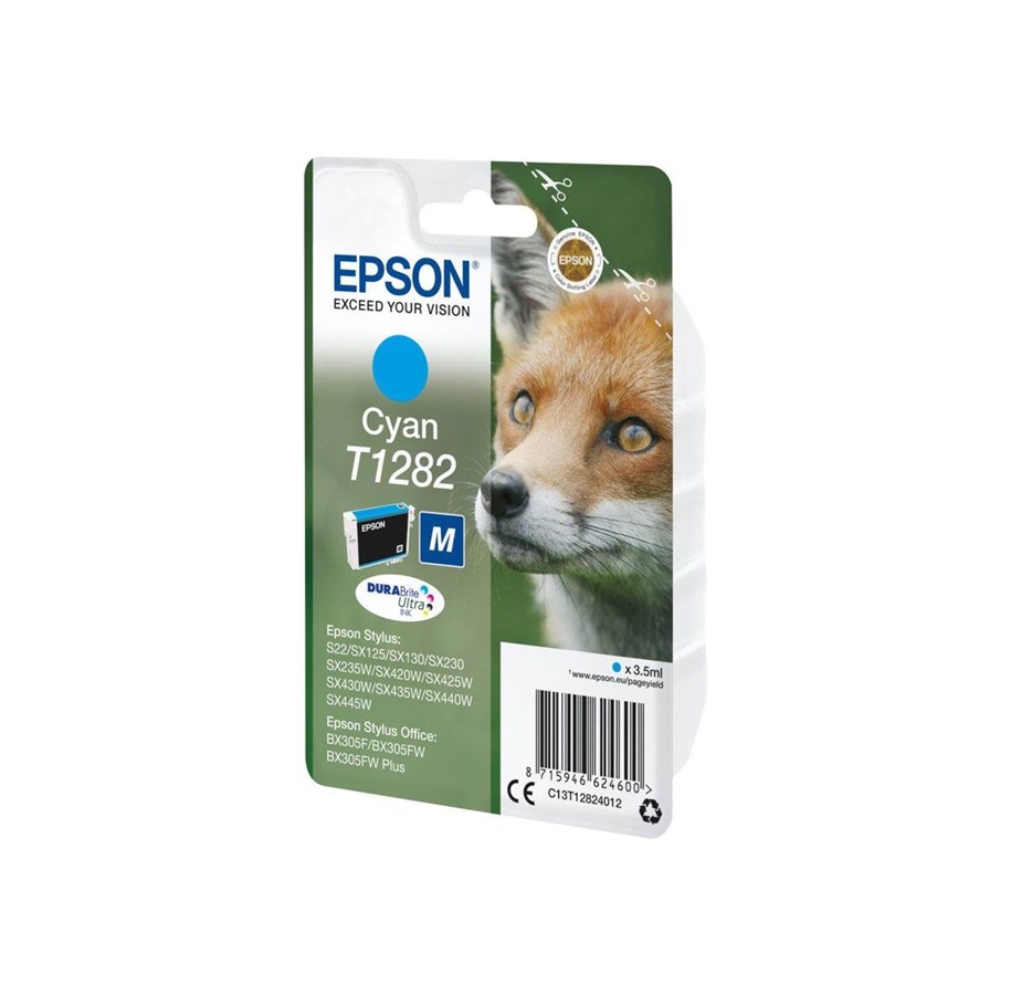 Epson T1282 Cyan 260 sidor bläck C13T12824012