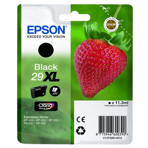 Epson 29XL svart 470 sidor bläck C13T29914012