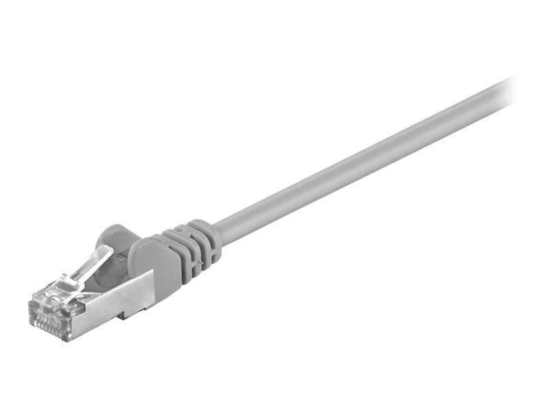 goobay CAT 5e Foldet uskärmet snoet par (F/UTP) 50cm Patchkabel Grey