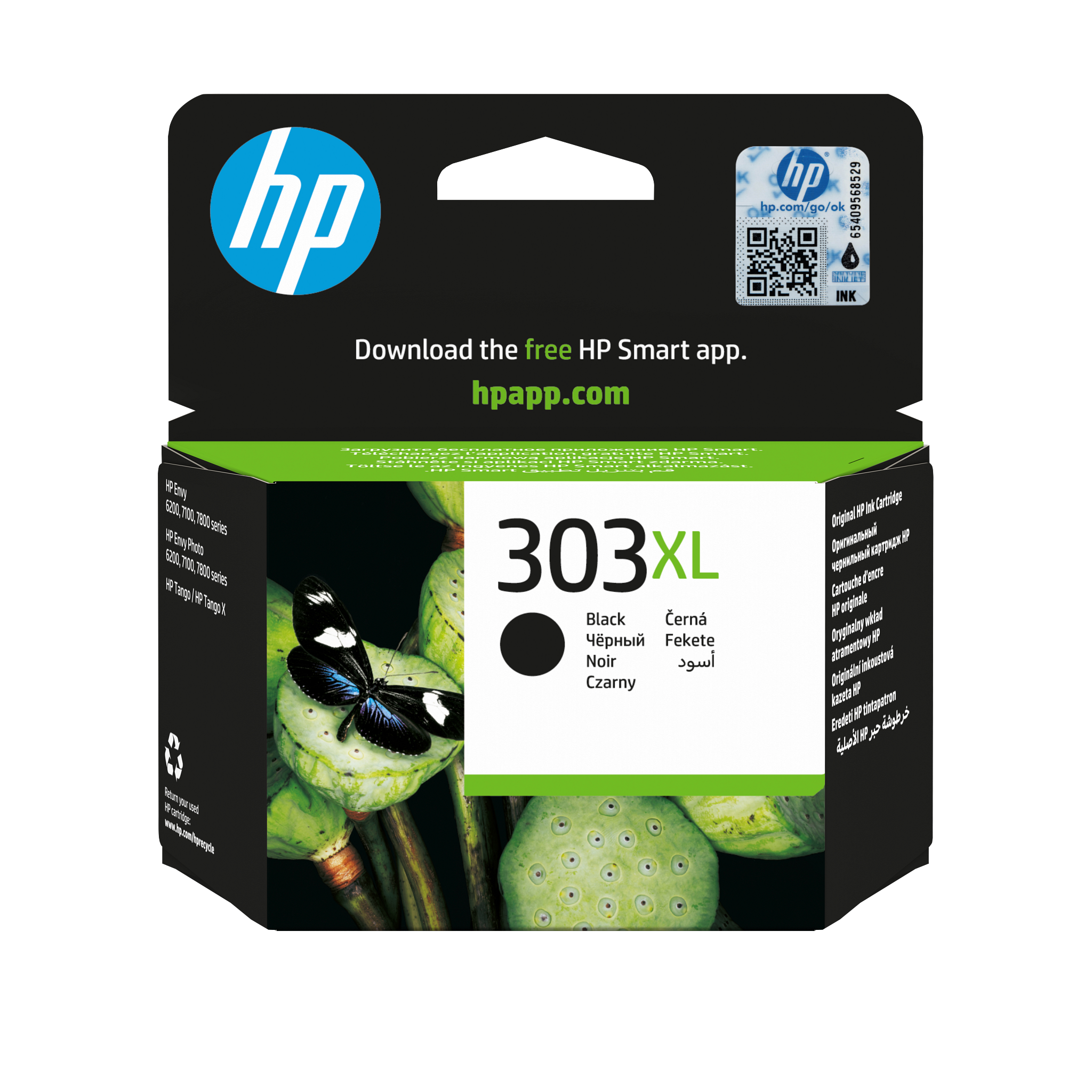 HP 303XL svart 600 sidor bläck T6N04AE