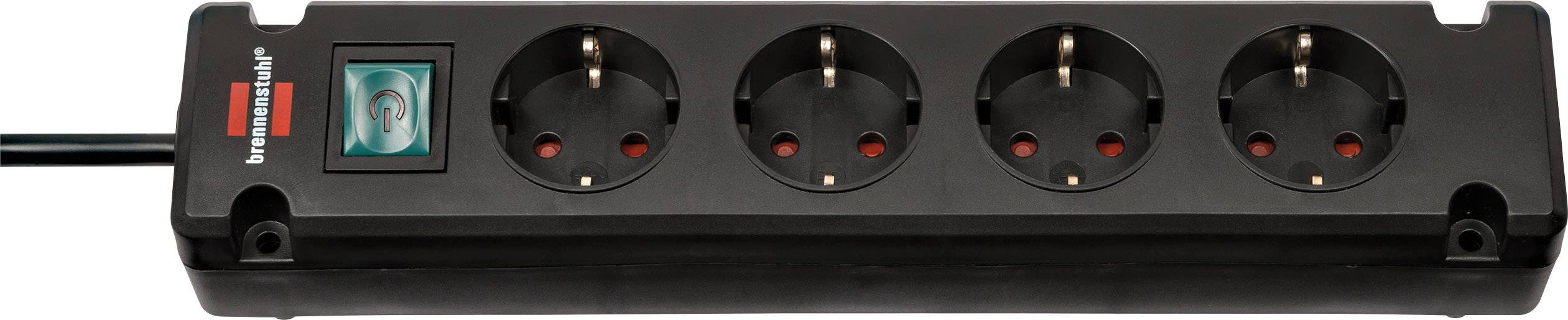 Brennenstuhl 1150650114 Power strip (+ switch) 4x Black PG connector 1 pc(s)