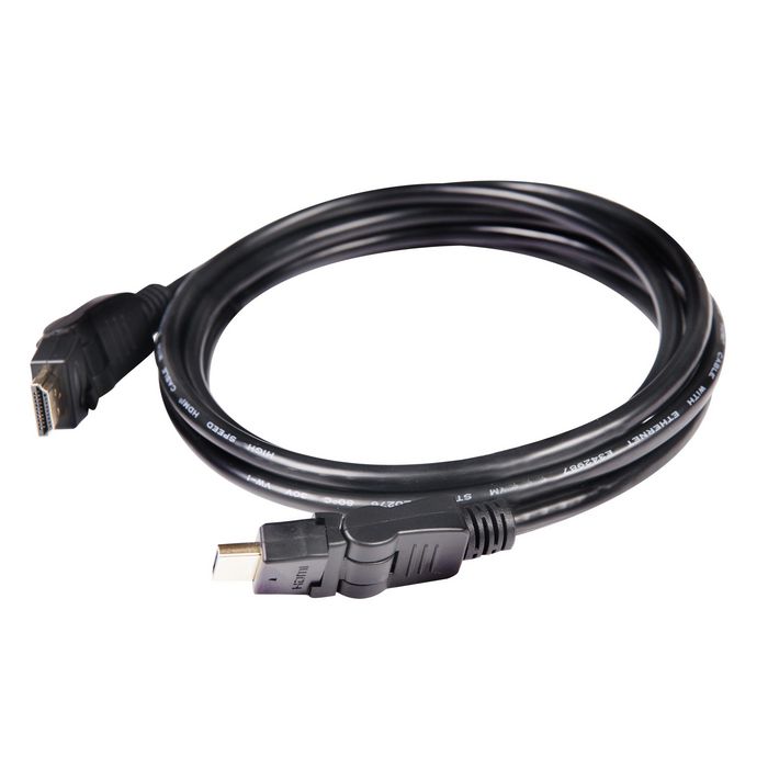 Club 3D CAC-1360 HDMI 2.0 roterende kabel 2m svart