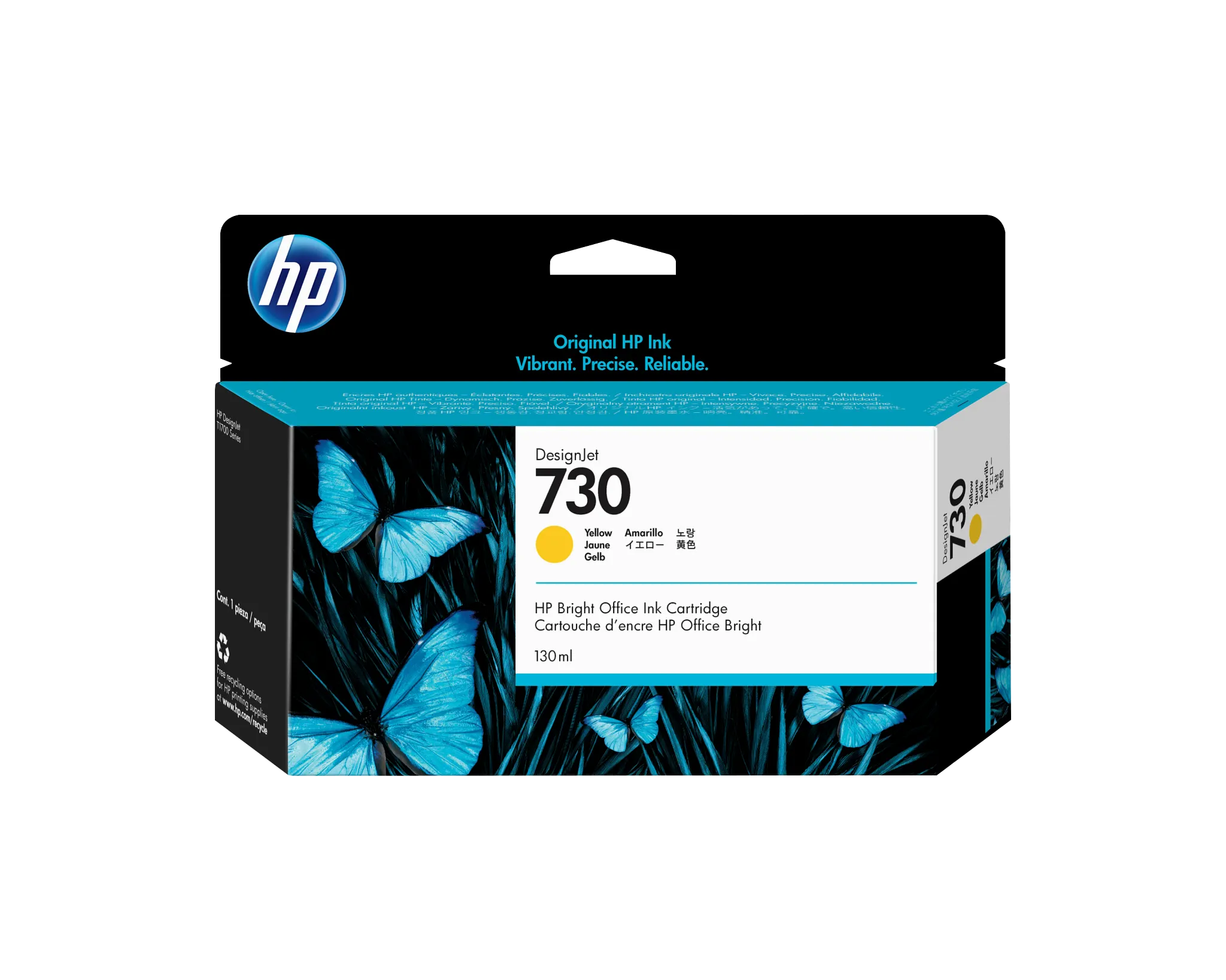 HP 730 Gul bläck P2V64A
