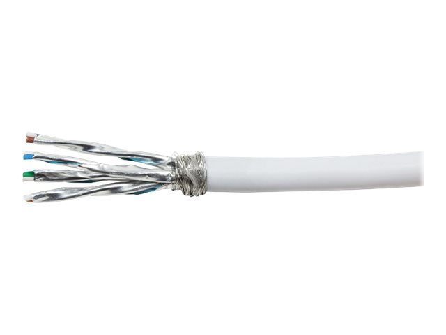 LogiLink PrimeLine CAT 7 Kabel med afskärmning med film och kobberfletning (SFTP 305m Bulkkabel vit