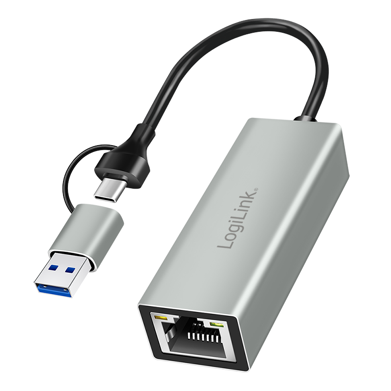 LogiLink USB-C adapter Silver