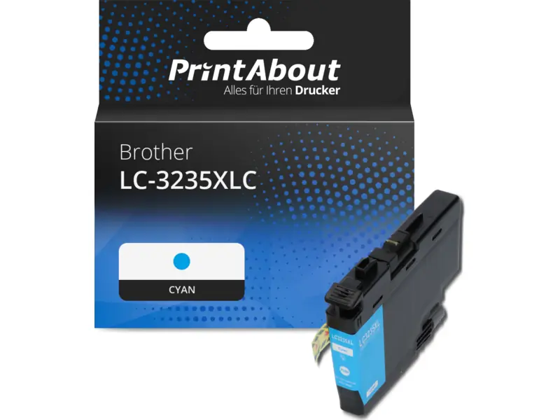 Brother LC 3235XLC Cyan 5000 sidor bläck