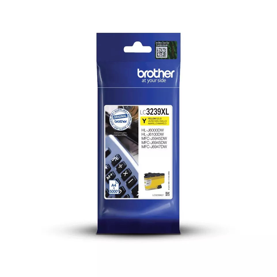 Brother LC 3239XLY Gul 5000 sidor bläck