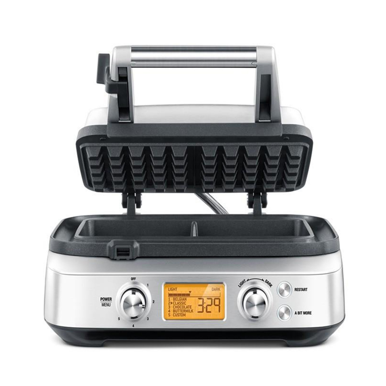 Sage SWM620BSS4EEU1 the Smart Waffle Pro Vaffeljern Börstet rustfrit stål