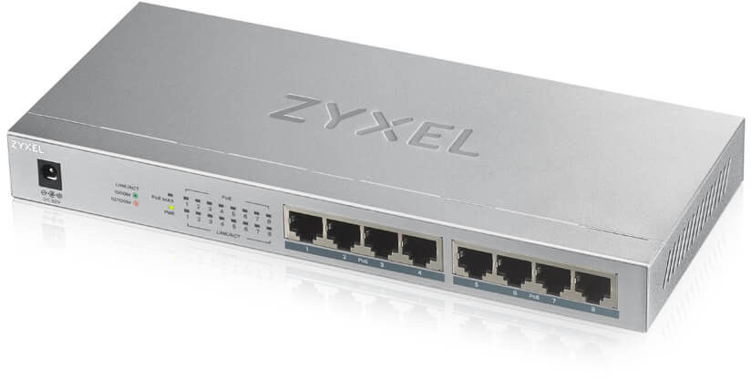 Zyxel GS1008HP Switch 8-porte Gigabit PoE+