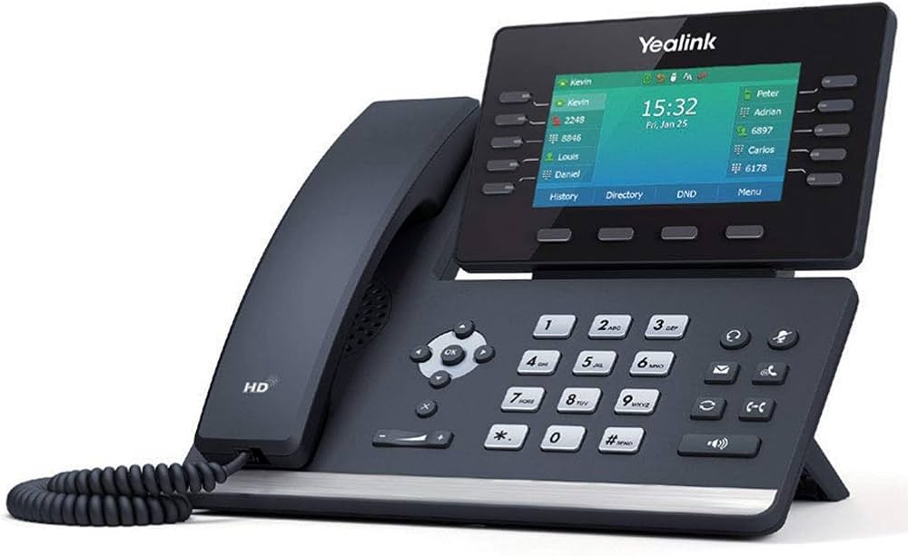 Yealink SIP-T54W VoIP-telefon Klassisk grå