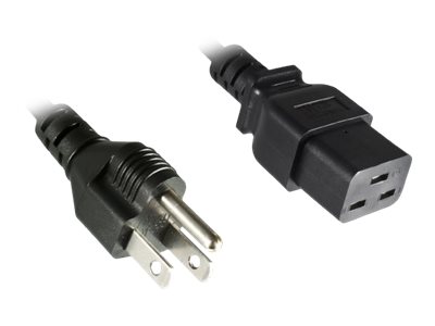 Akyga Ström IEC 60320 C20 Ström IEC 60320 C19 svart 1.8m Strömkabel
